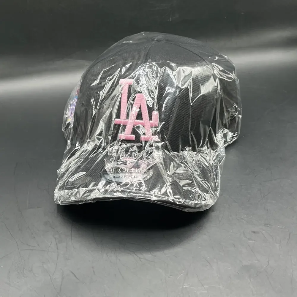 Black Los Angeles Dodgers 9FORTY Snapback Baseball Hat LA 100th Annivers NEW ERA